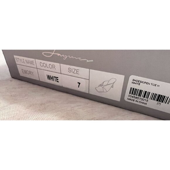 Olivia Ferguson • Emory • Open Toe Heels • Size 7 • *Never Worn* NWT • White - Picture 4 of 4
